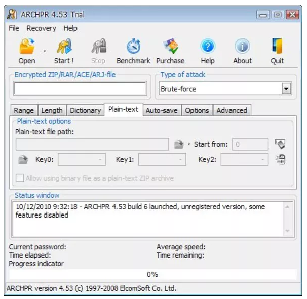 Accent ZIP Password Recovery